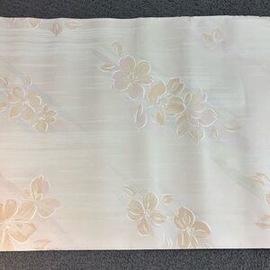 Vintage Pink Flower Floral Embossed Textured Wallpaper 127” x 21”